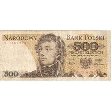 Banknote, Poland, 500 Zlotych, 1974, 1974-12-16, KM:145a, VF(20-25)