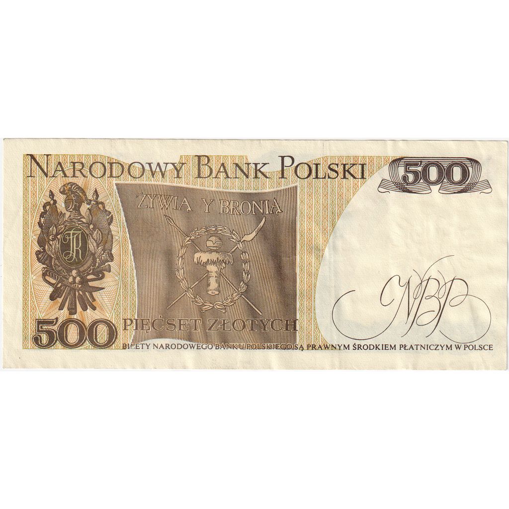 Geldschein, Polen, 500 Zlotych, 1982-06-01, KM:145d, UNZ