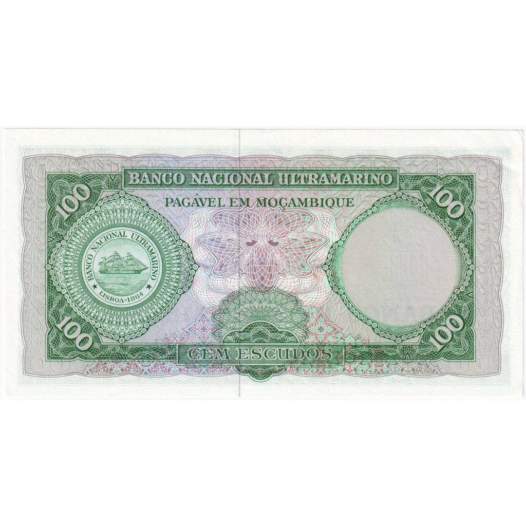 Mozambique, 100 Escudos, 1961-03-27, NEUF