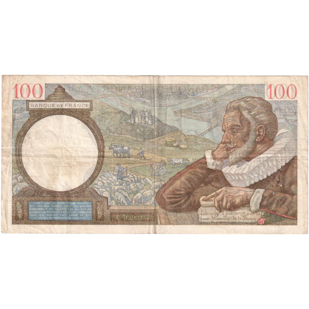 Francia, 100 Francs, Sully, 1939-09-28, A.1895514, MBC