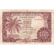 Equatorial Guinea, 100 Pesetas Guineanas, 1969-10-12, VF(30-35)