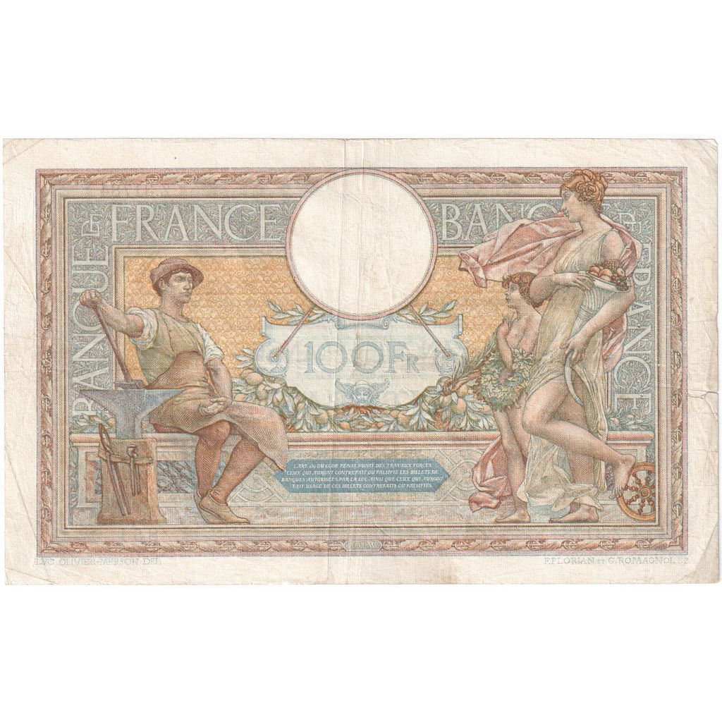 Francja, 100 Francs, Luc Olivier Merson, 1931-08-20, Z.31784851, EF(40-45)