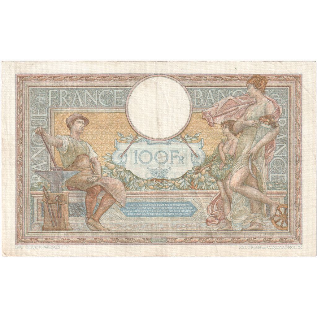 France, 100 Francs, Luc Olivier Merson, 1932-07-15, E.35931950, TTB