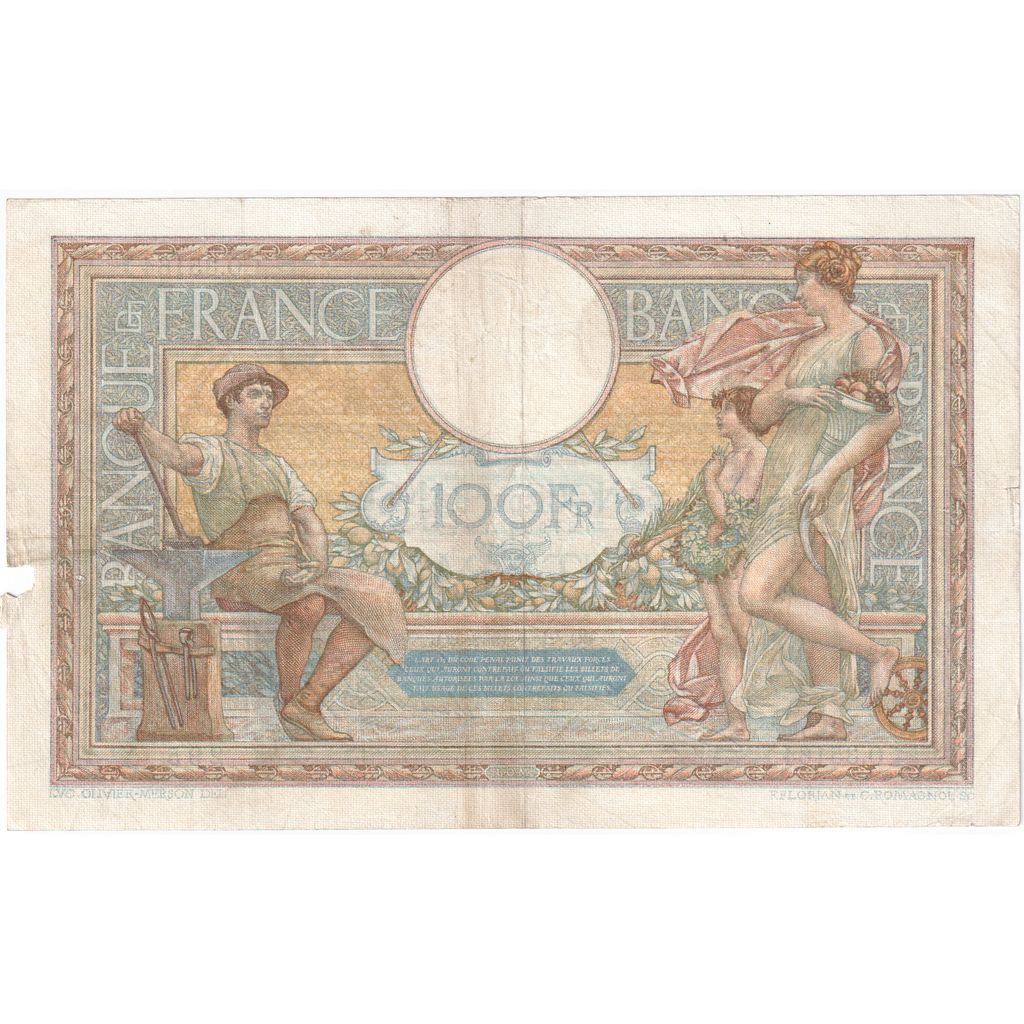 France, 100 Francs, Luc Olivier Merson, 1932-04-21, O.35164295, TB