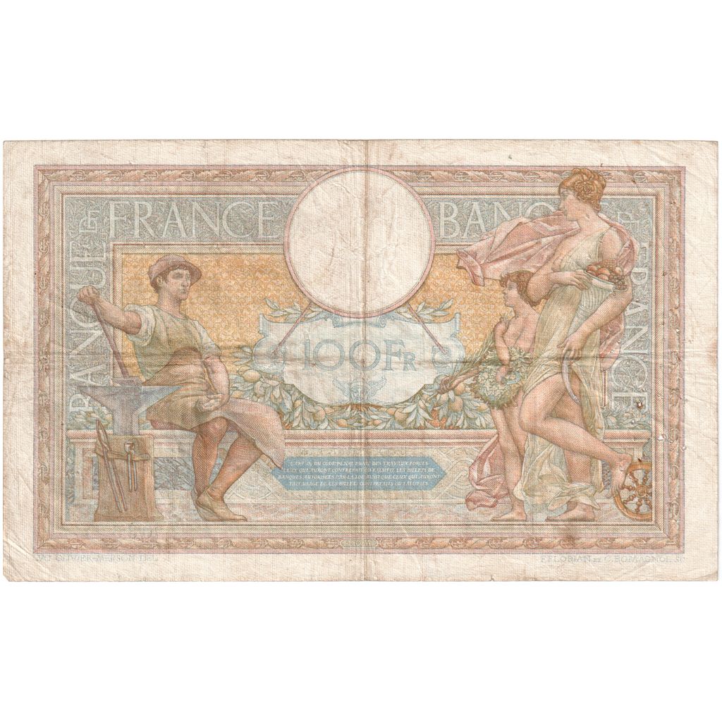 France, 100 Francs, Luc Olivier Merson, 1937-03-25, J.53534035, TTB