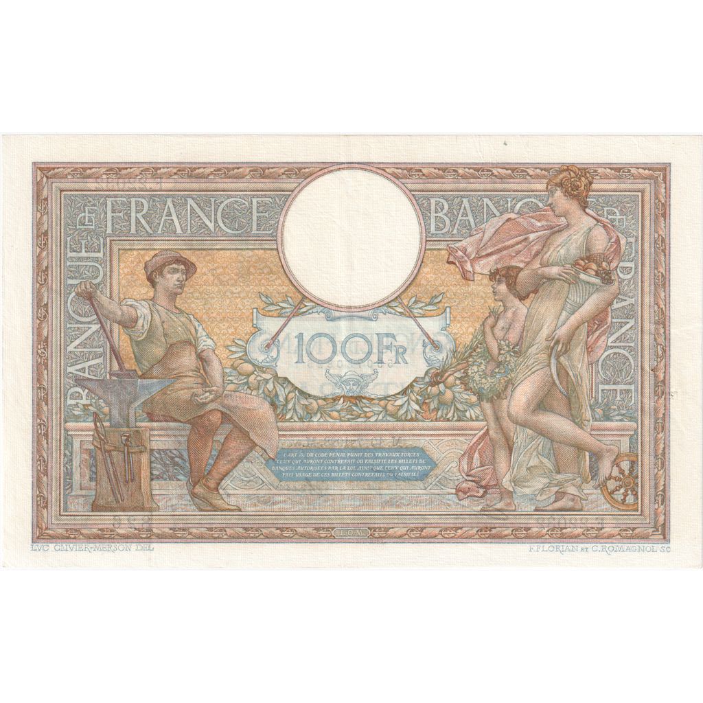 Francia, 100 Francs, Luc Olivier Merson, 1928-07-10, F.22032826, SPL-