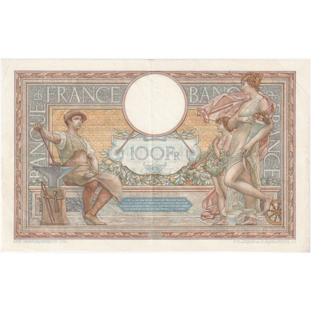 Francia, 100 Francs, Luc Olivier Merson, 1928-10-11, R.22904777, BB