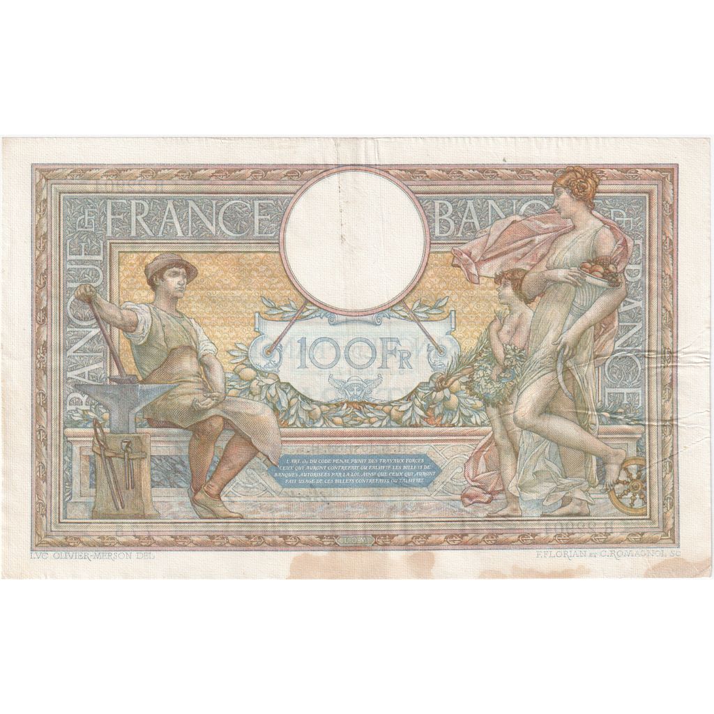 Frankrijk, 100 Francs, Luc Olivier Merson, 1928-10-05, R.22904775, TTB