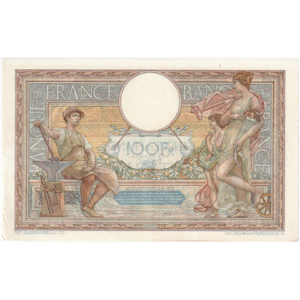 Francia, 100 Francs, Luc Olivier Merson, 1930-08-14, F.262339003, SPL-