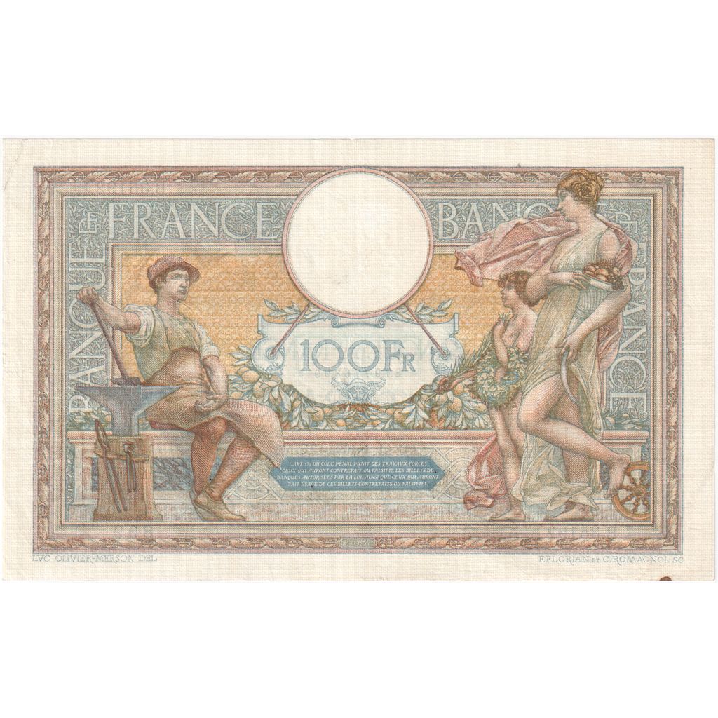 Frankrijk, 100 Francs, Luc Olivier Merson, 1932-04-21, B.35192899, TTB
