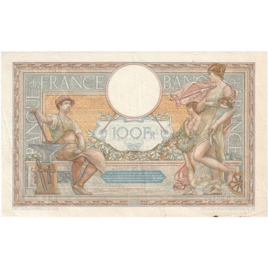 Francja, 100 Francs, Luc Olivier Merson, 1932-04-21, B.35192939, EF(40-45)