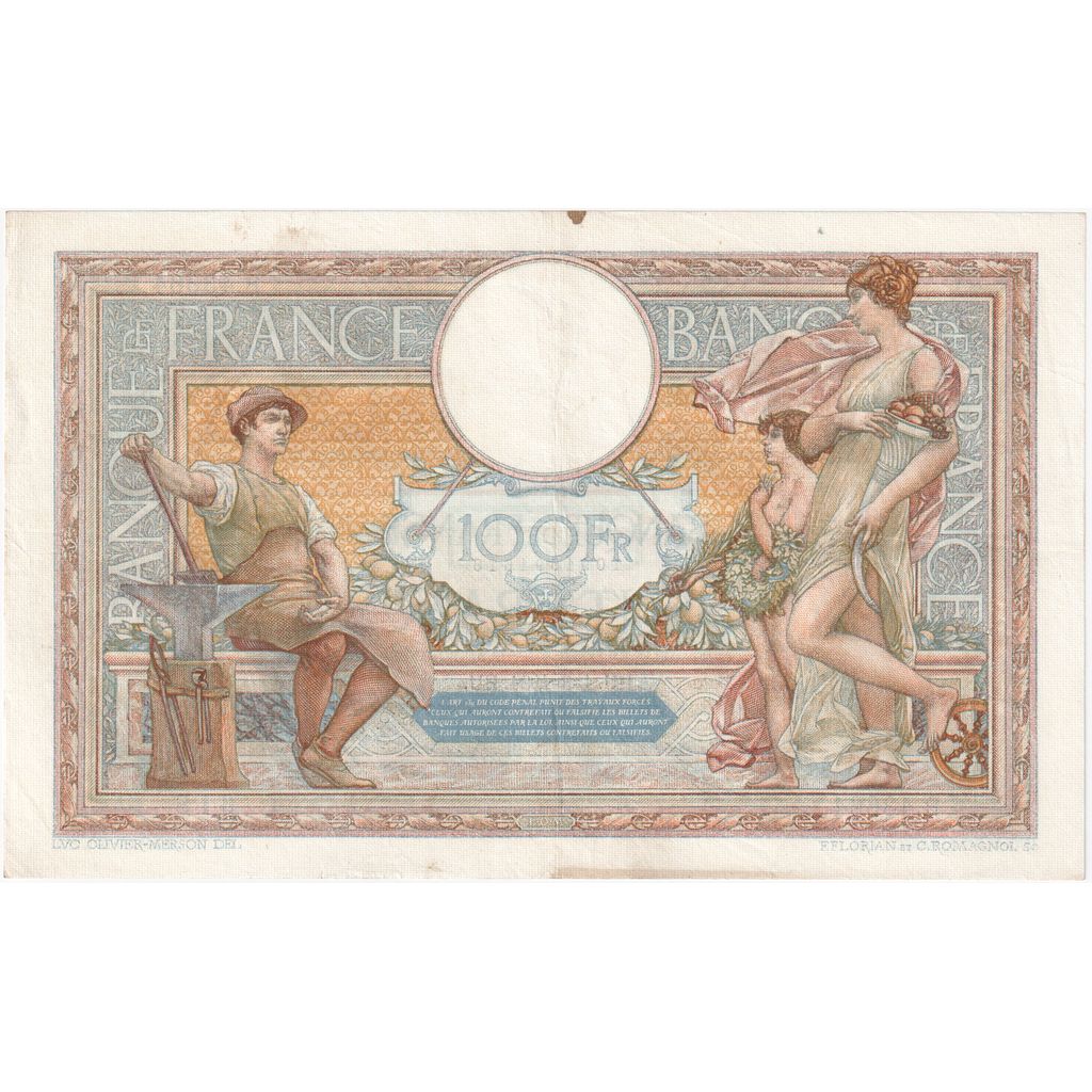 France, 100 Francs, Luc Olivier Merson, 1934-03-01, R.43664618, TTB