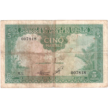 Indochine française, 5 Piastres = 5 Dong, TB