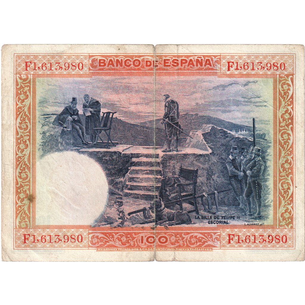 Hiszpania, 100 Pesetas, 1925-07-01, VF(30-35)