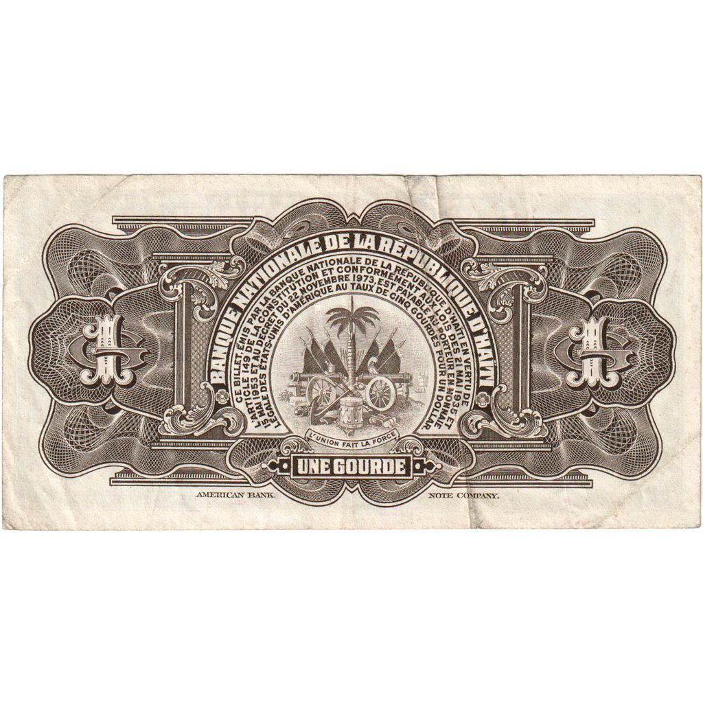Haïti, 1 Gourde, TB+