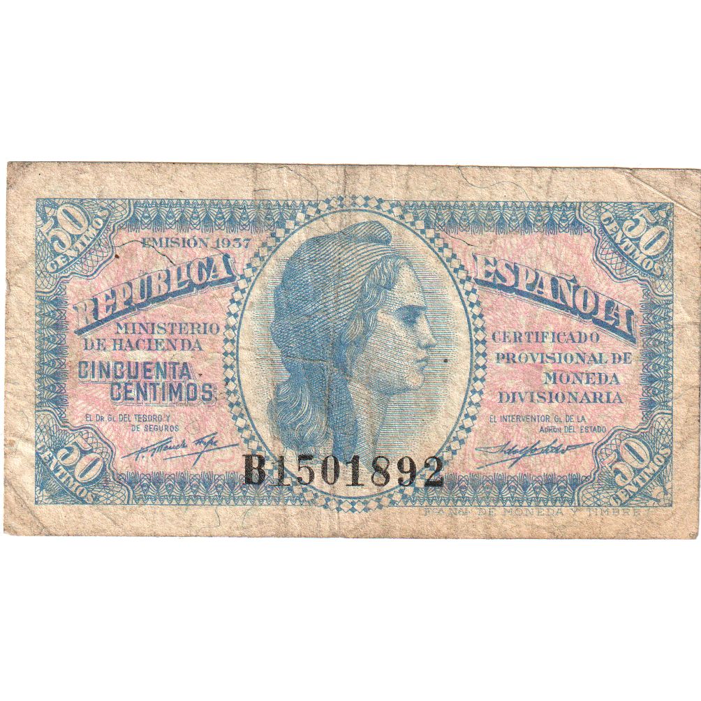 Spagna, 50 Centimos, MB