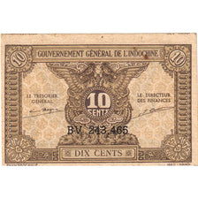 Indochina, 10 Cents, VF(20-25)