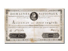 Francja, 200 Livres, 1791, EF(40-45), KM:A47, Lafaurie:142