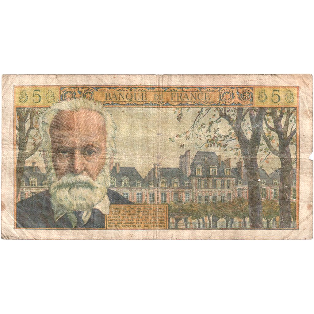 Frankrijk, 5 Nouveaux Francs, Victor Hugo, 1961-11-02, T.6670852, TB
