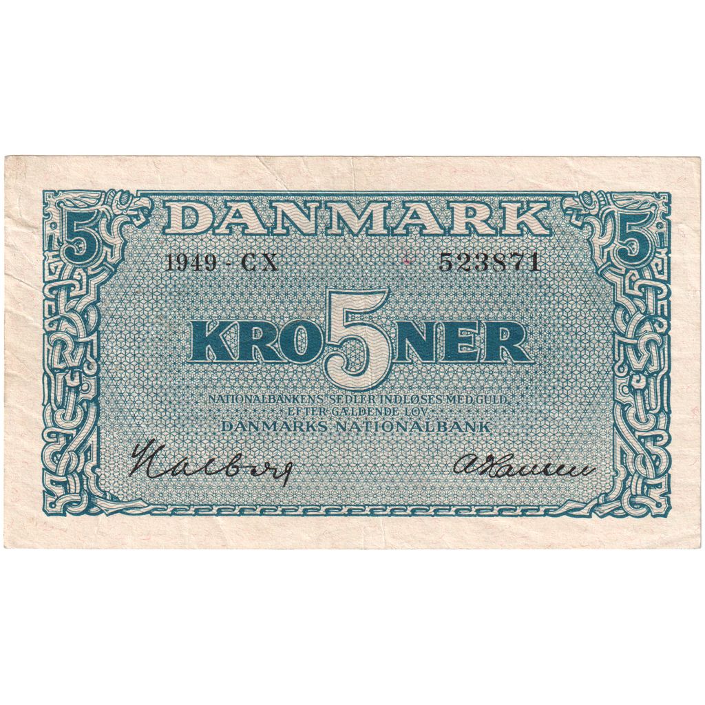 Dinamarca, 5 Kroner, EF(40-45)
