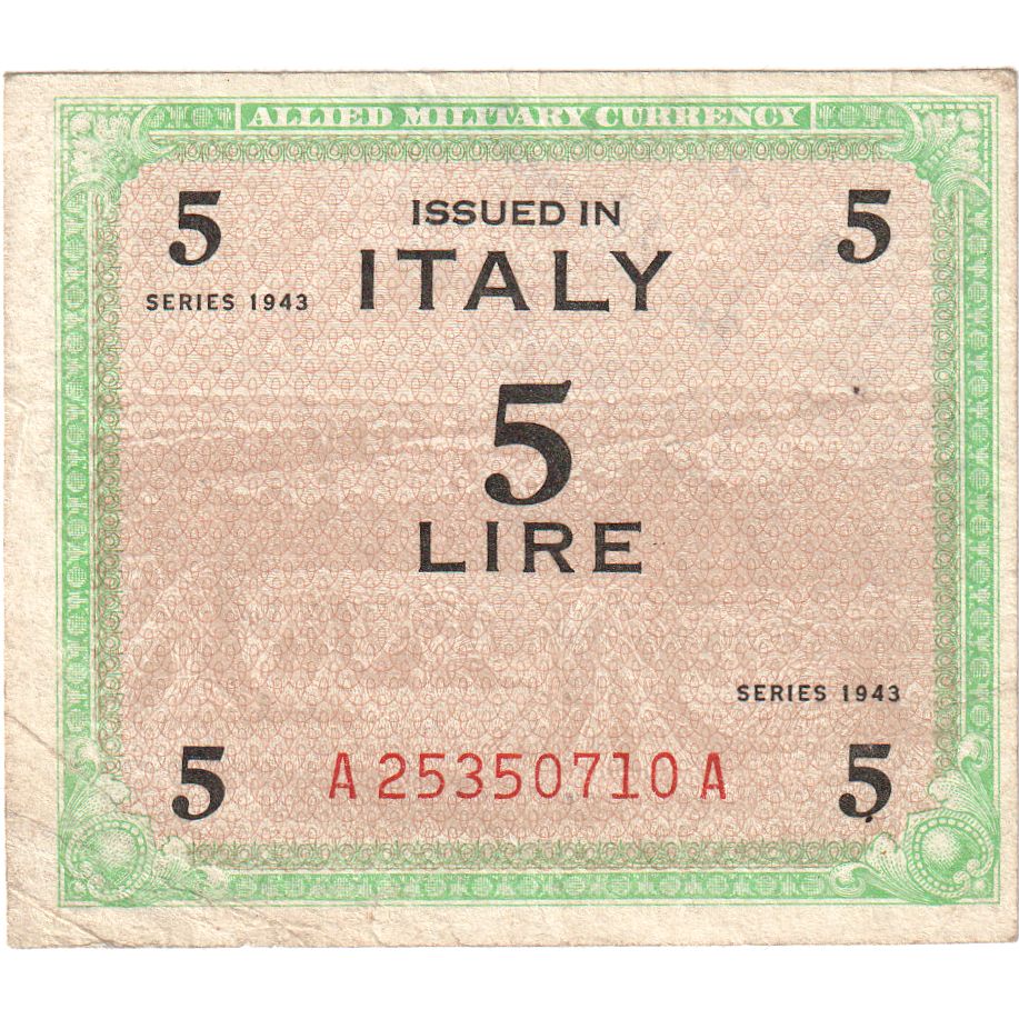 Italie, 5 Lire, TB+