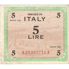 Italie, 5 Lire, TB+