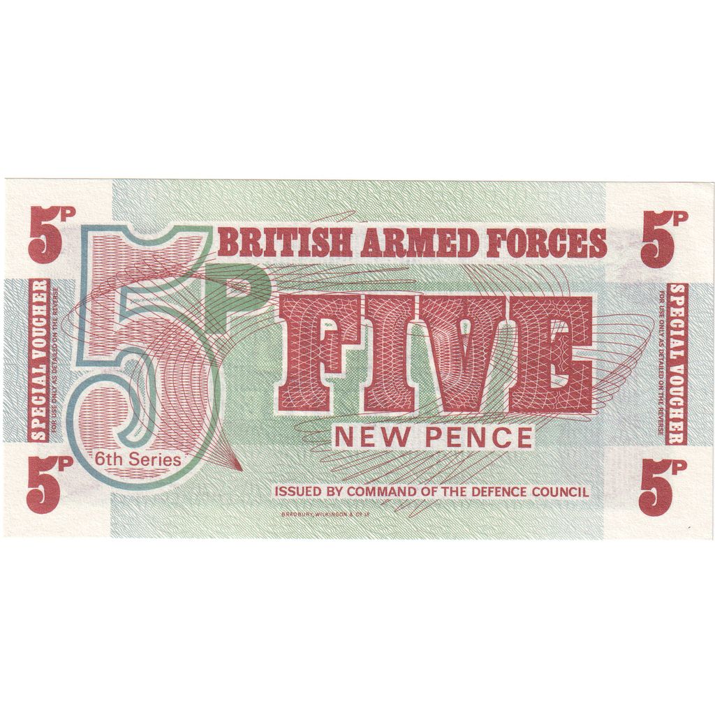 Großbritannien, 5 New Pence, UNZ