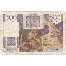 Francia, 500 Francs, Chateaubriand, 1953-06-04, L.14488111, BC