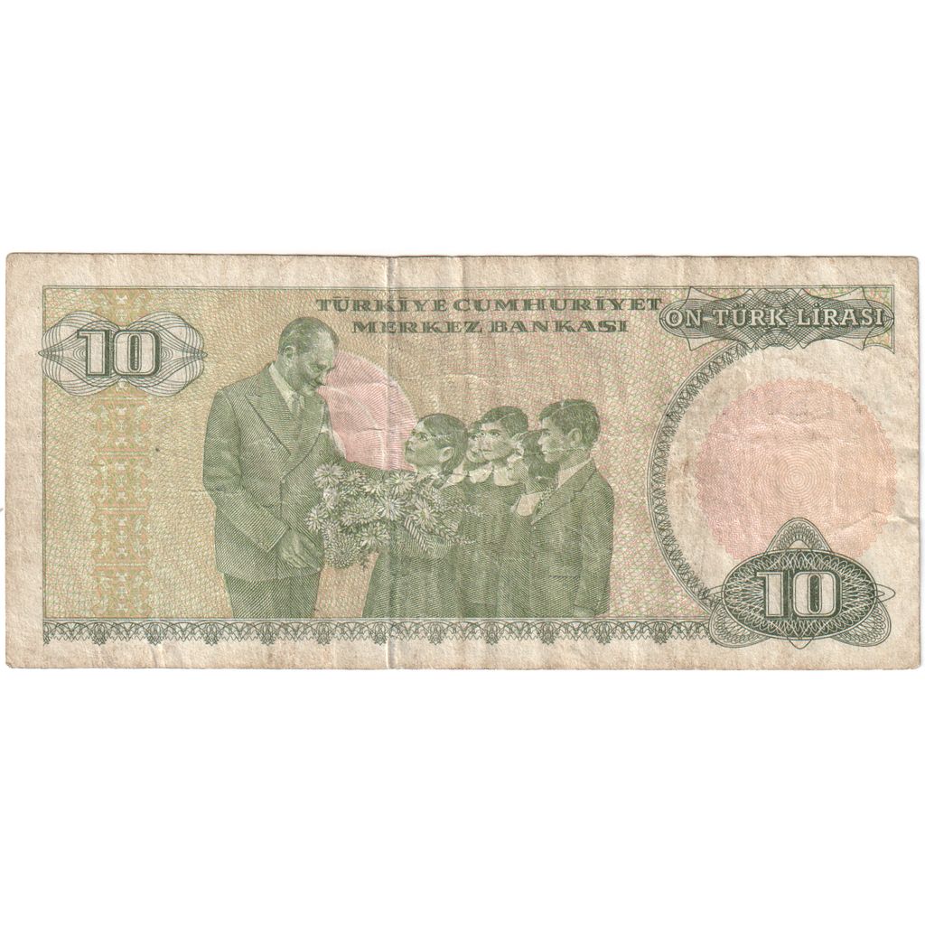 Turkey, 10 Lira, VF(20-25)