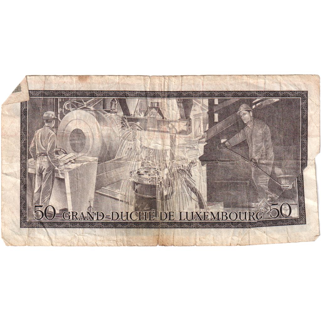 Luxembourg, 50 Francs, 1972-08-25, VF(20-25)