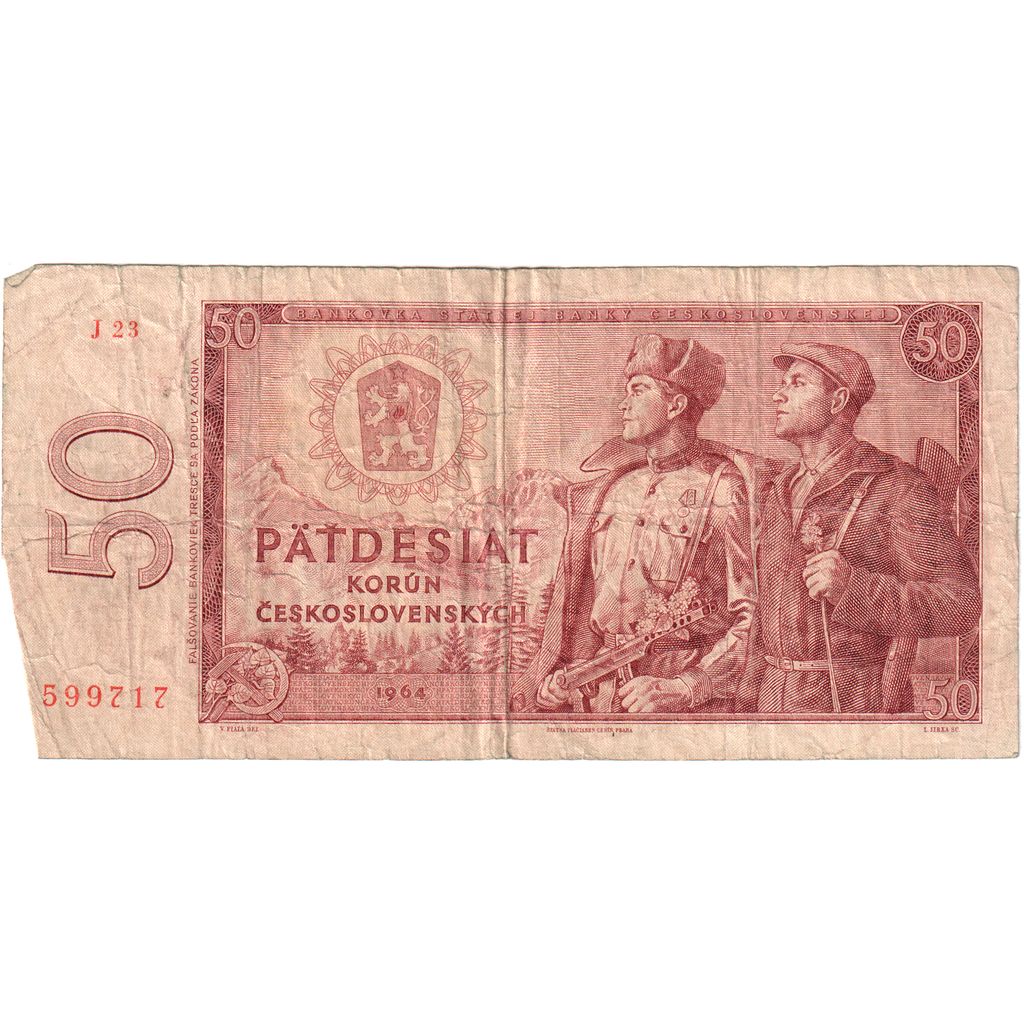 Banknote, Czechoslovakia, 50 Korun, 1964, VF(20-25)
