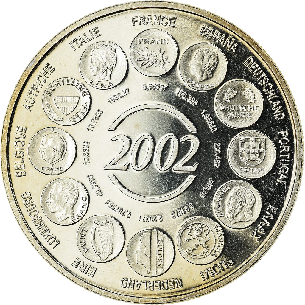 France, Médaille, L'Europe, Naissance de l'Euro Fiduciaire, Politics, Society