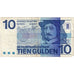 Netherlands, 10 Gulden, 1968, KM:91b, 1968-04-25, VF(30-35)