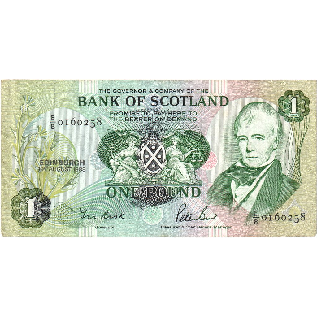 Scotland, 1 Pound, 1988-08-19, EF(40-45)