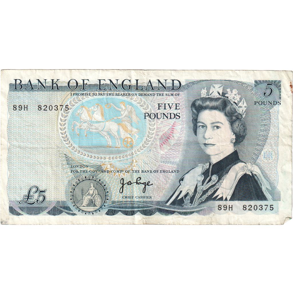 Great Britain, 5 Pounds, EF(40-45)