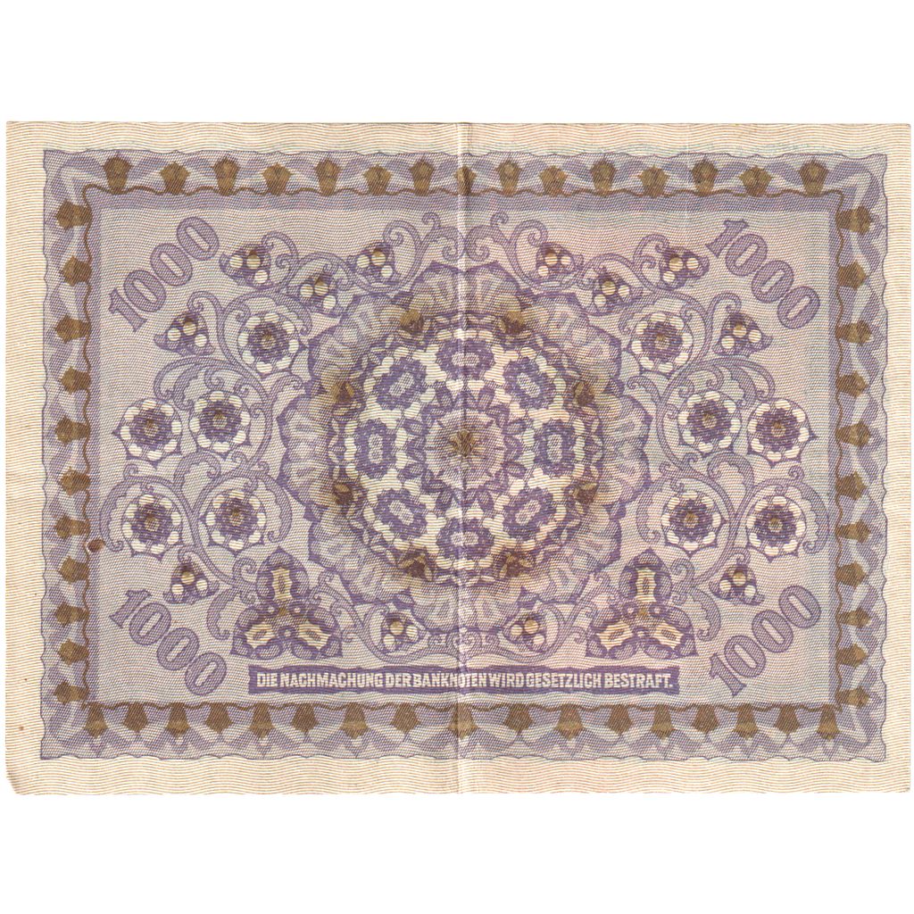 Austria, 1000 Kronen, 1922-01-02, EF(40-45)