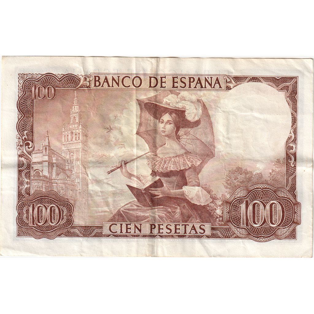 Spanje, 100 Pesetas, 1965-11-19, TTB