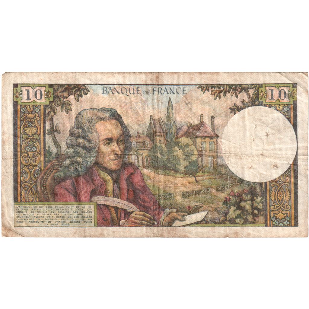 Frankreich, 10 Francs, Voltaire, 1965-02-04, X.13730834, S+