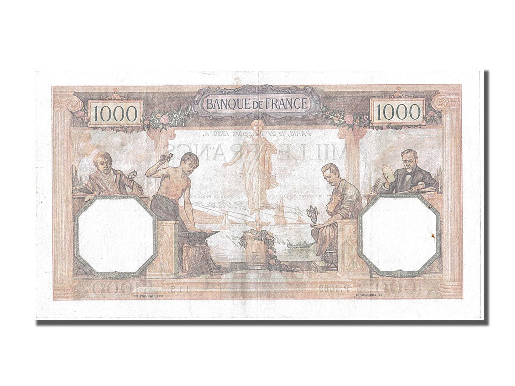 Banconote, Francia, 1000 Francs, 1 000 F 1927-1940 ''Cérès et Mercure'', 1930