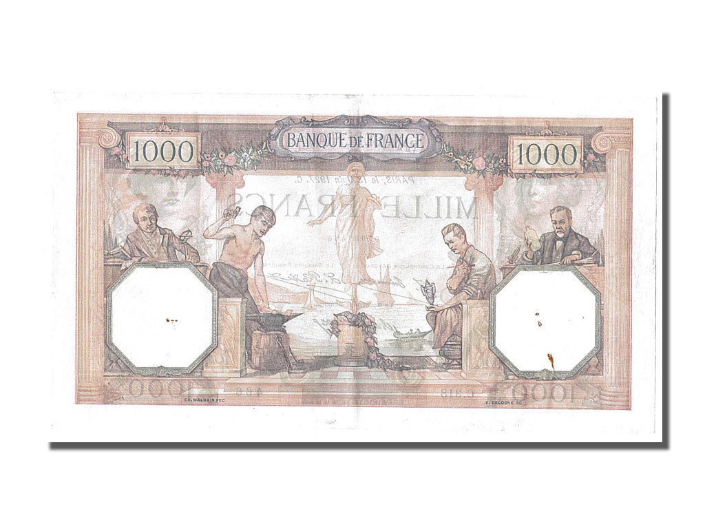 Banconote, Francia, 1000 Francs, 1 000 F 1927-1940 ''Cérès et Mercure'', 1927
