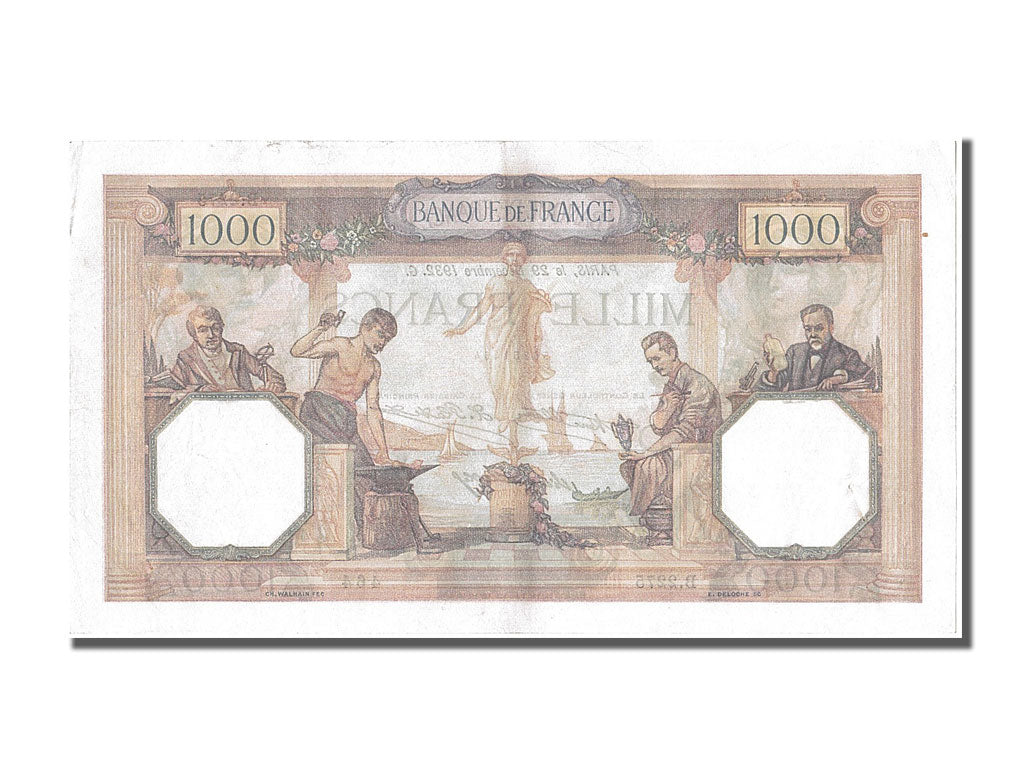 Banknot, Francja, 1000 Francs, Cérès et Mercure, 1932, 1932-12-29, UNC(60-62)