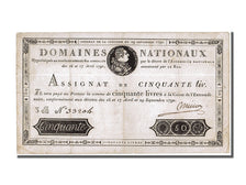 Frankrijk, 50 Livres, 1790, SUP, KM:A34, Lafaurie:129