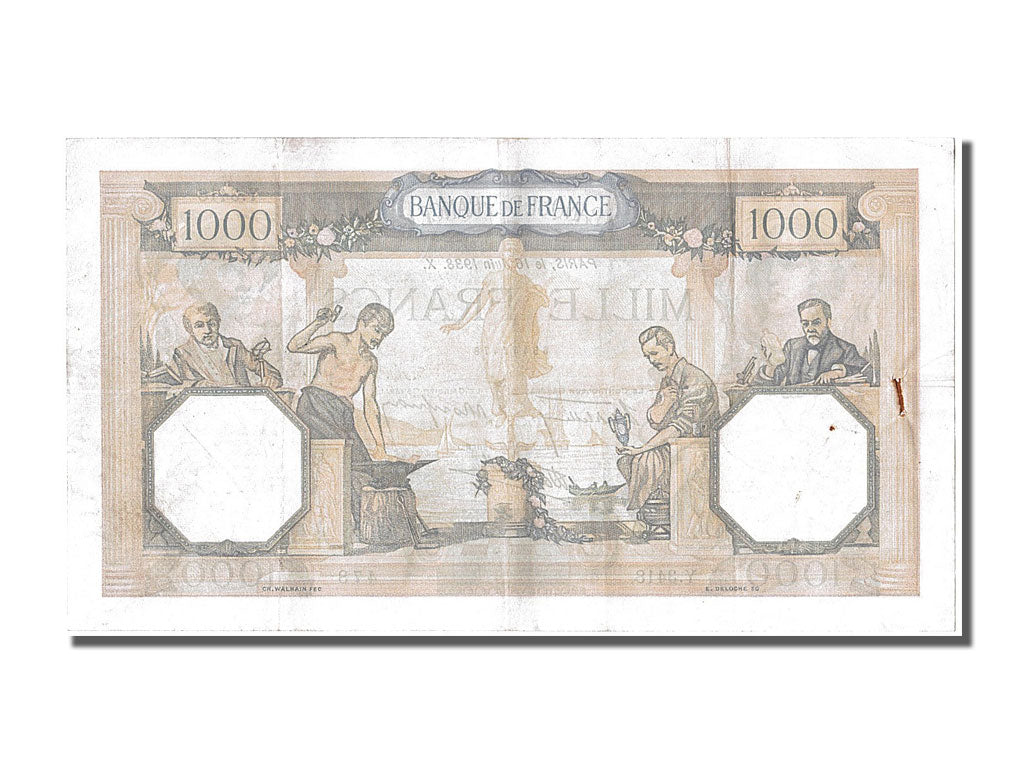 Banknot, Francja, 500 Francs, Cérès et Mercure, 1938, 1938-06-16, AU(50-53)