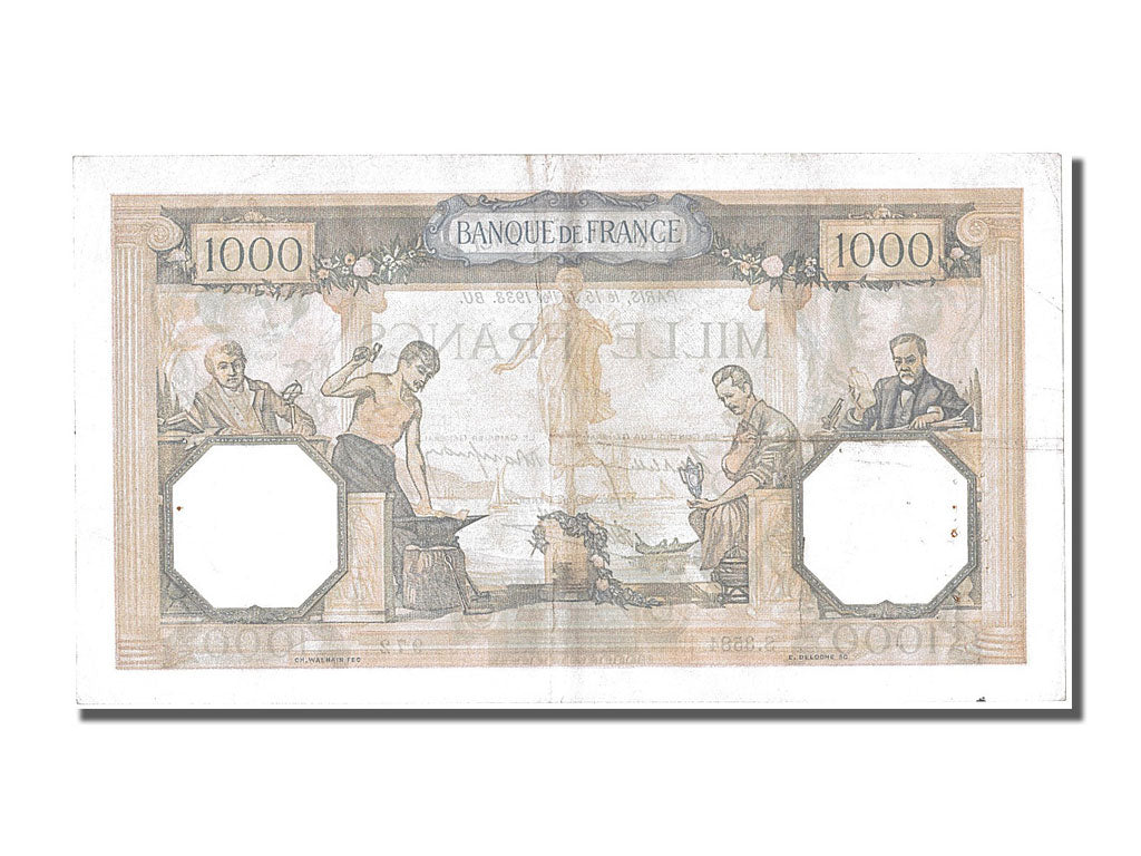 Banknot, Francja, 500 Francs, Cérès et Mercure, 1938, 1938-07-15, AU(50-53)