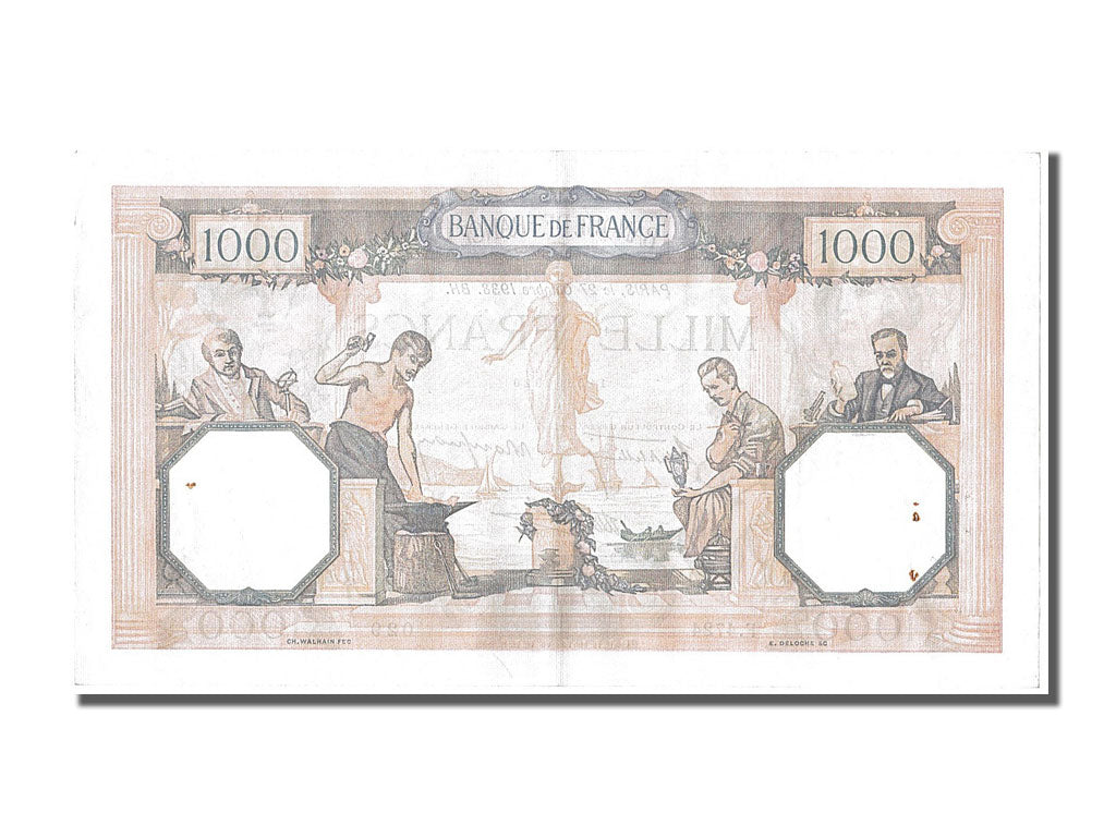 Billet, France, 500 Francs, 1 000 F 1927-1940 ''Cérès et Mercure'', 1938