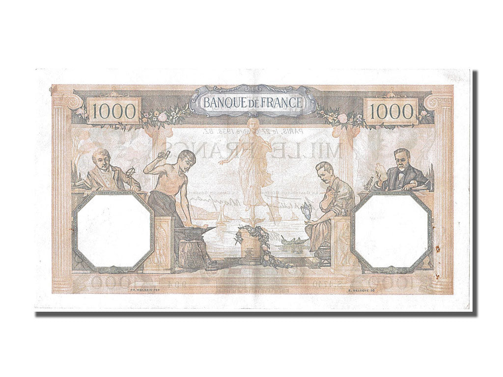 Billet, France, 500 Francs, 1 000 F 1927-1940 ''Cérès et Mercure'', 1938