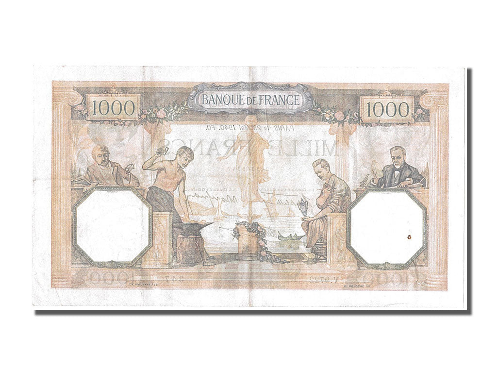 Biljet, Frankrijk, 500 Francs, 1 000 F 1927-1940 ''Cérès et Mercure'', 1940