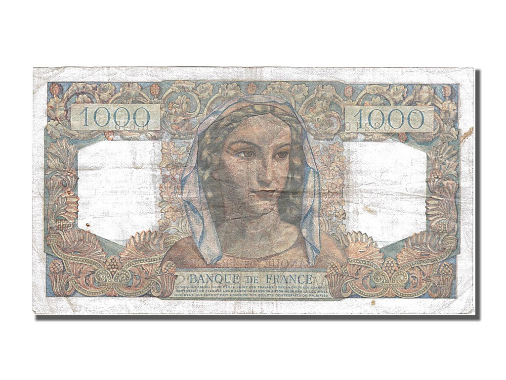 Billet, France, 1000 Francs, 1 000 F 1945-1950 ''Minerve et Hercule'', 1950