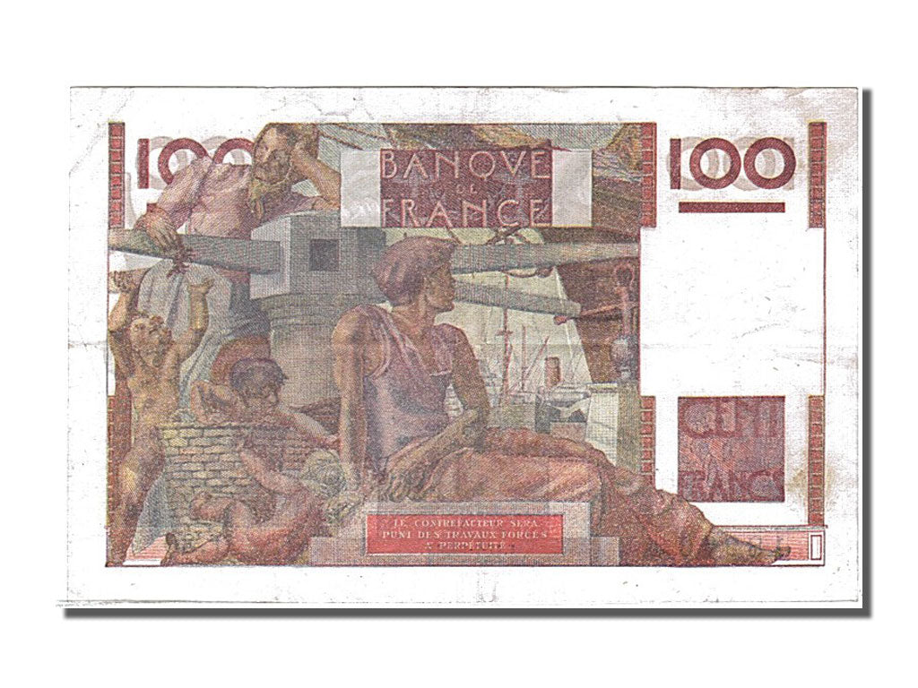 Banknote, France, 100 Francs, 100 F 1945-1954 ''Jeune Paysan'', 1946