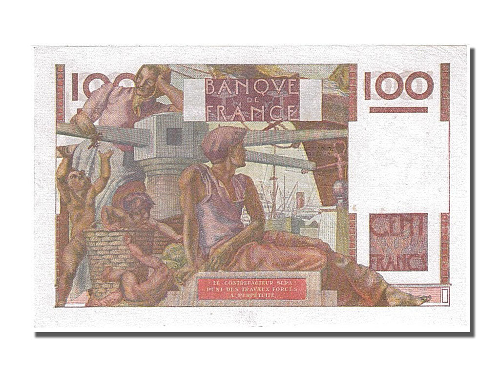Banknot, Francja, 100 Francs, Jeune Paysan, 1951, 1951-09-06, UNC(60-62)